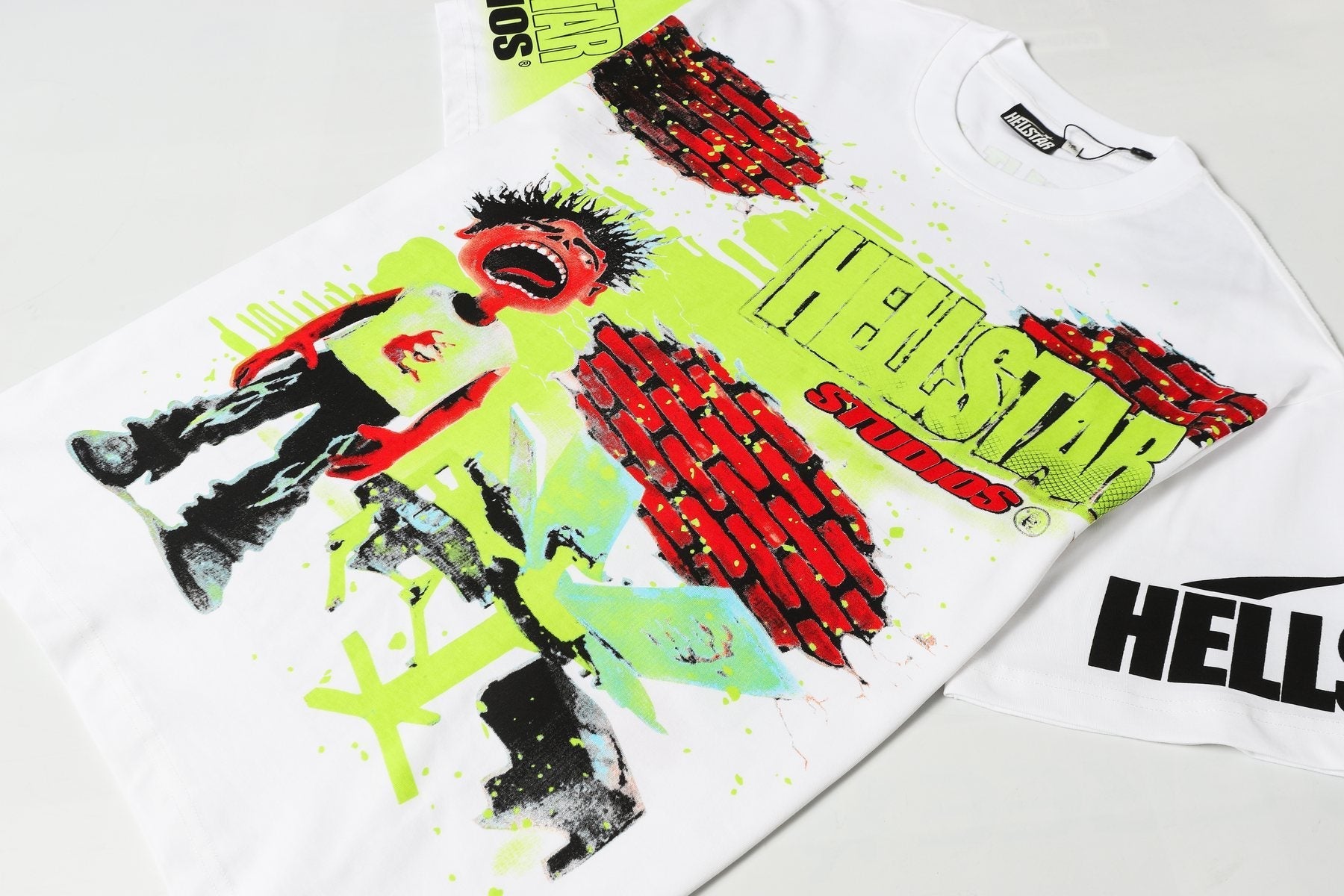 HS Brick Wall Open 24/7 Graphic T-Shirt ¡ª detail