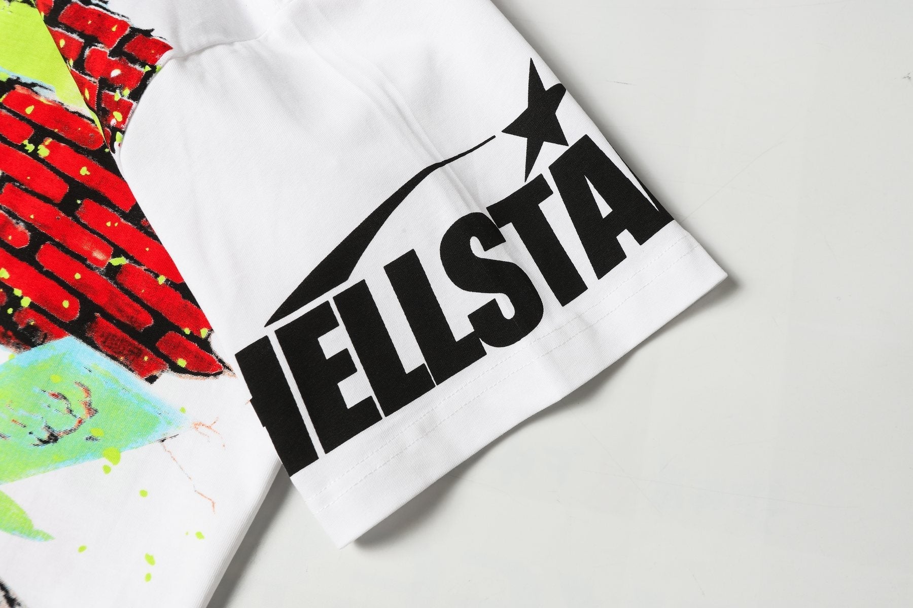 HS Brick Wall Open 24/7 Graphic T-Shirt ¡ª detail