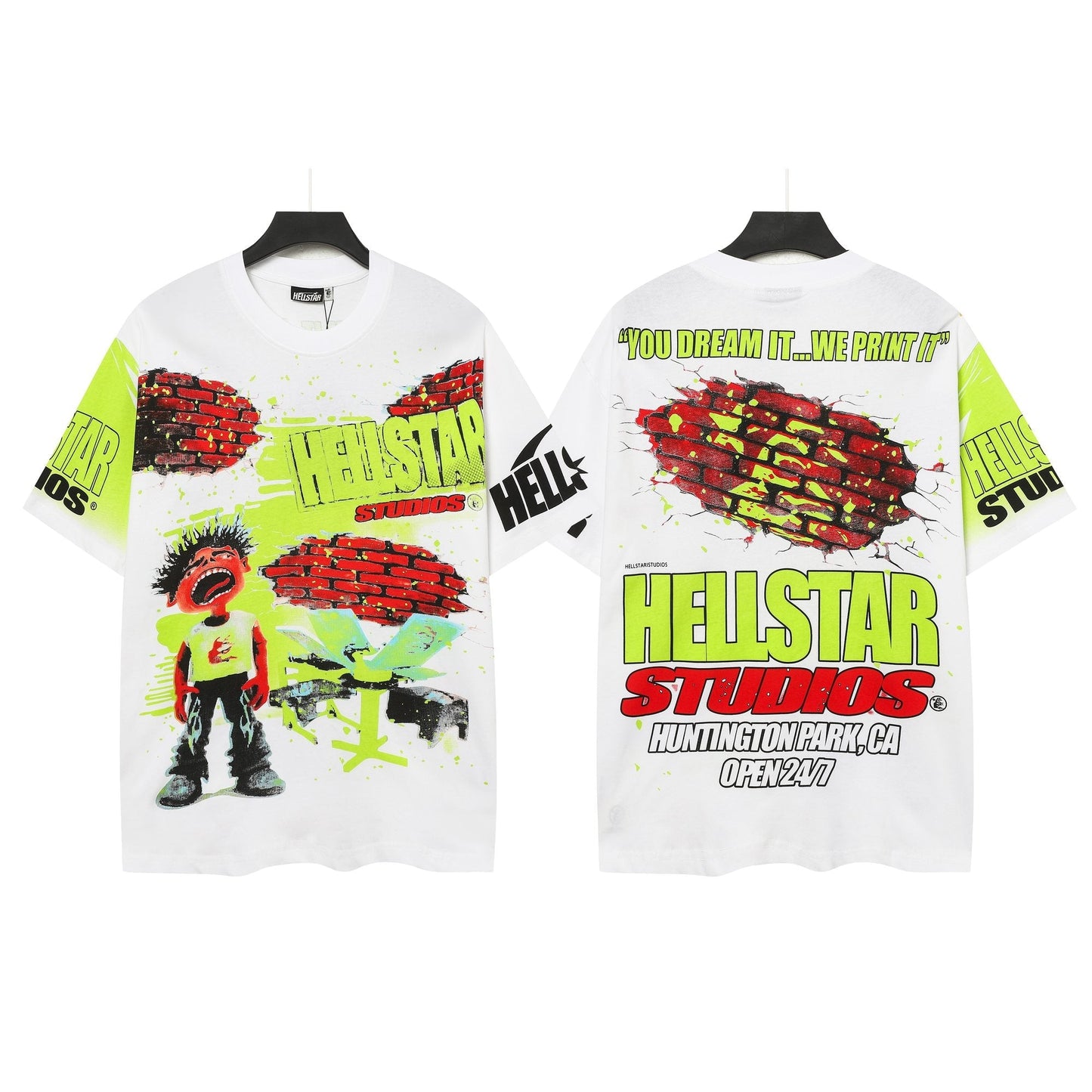 HS Brick Wall Open 24/7 Graphic T-Shirt ¡ª hero