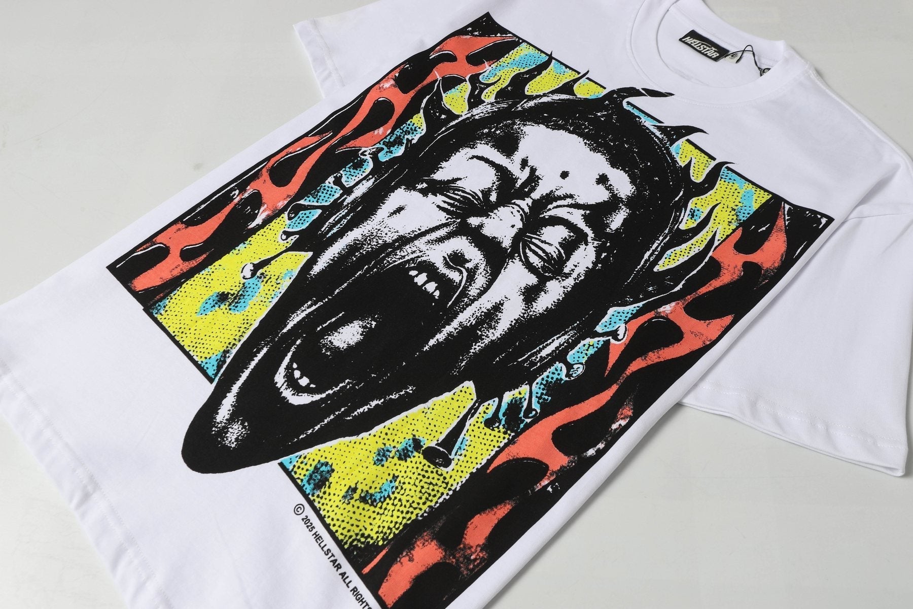 HS Screaming Face Graphic T-Shirt ¡ª detail