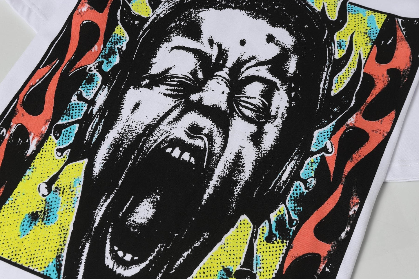 HS Screaming Face Graphic T-Shirt ¡ª detail