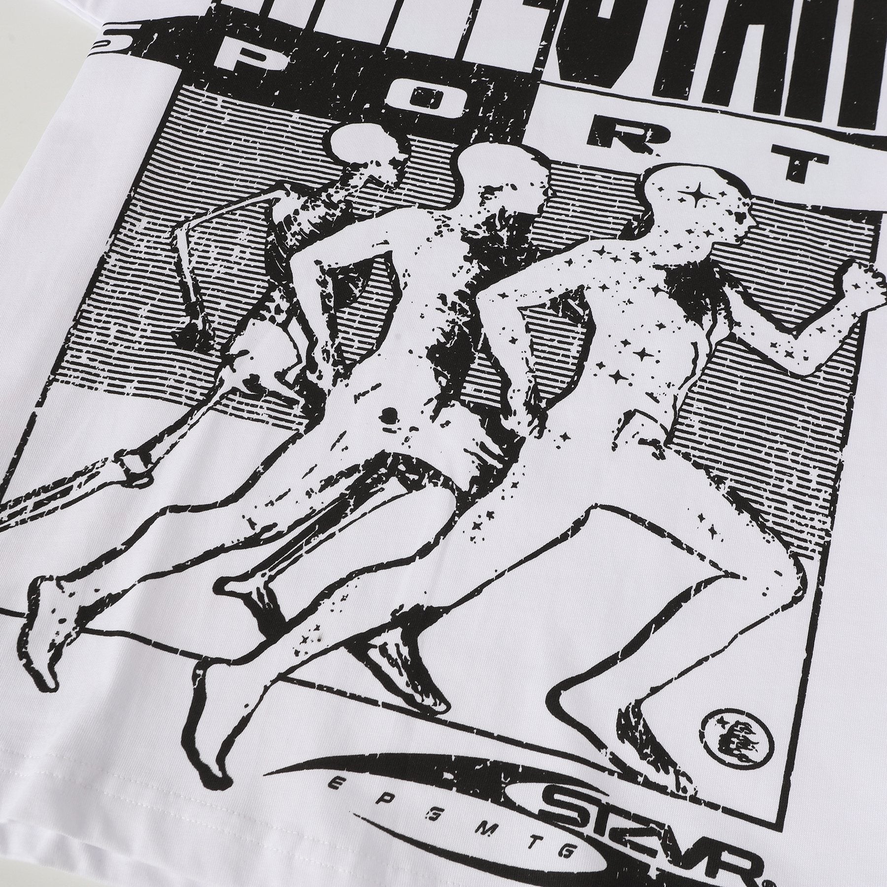 HS Sports-Inspired Front & Back Graphic T-Shirt ¡ª detail