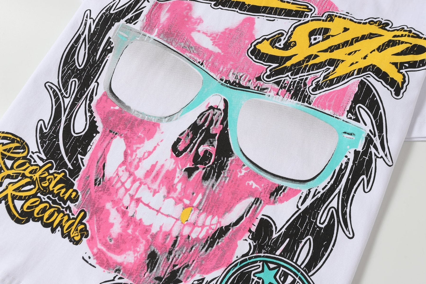 HS Brand Like a Rock Star Skull Graphic T-Shirt ¡ª detail