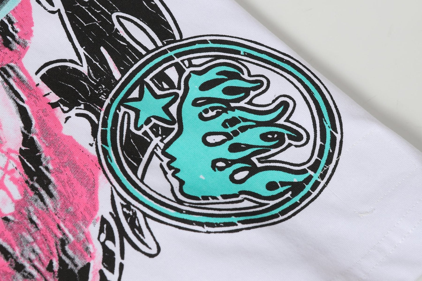 HS Brand Like a Rock Star Skull Graphic T-Shirt ¡ª detail