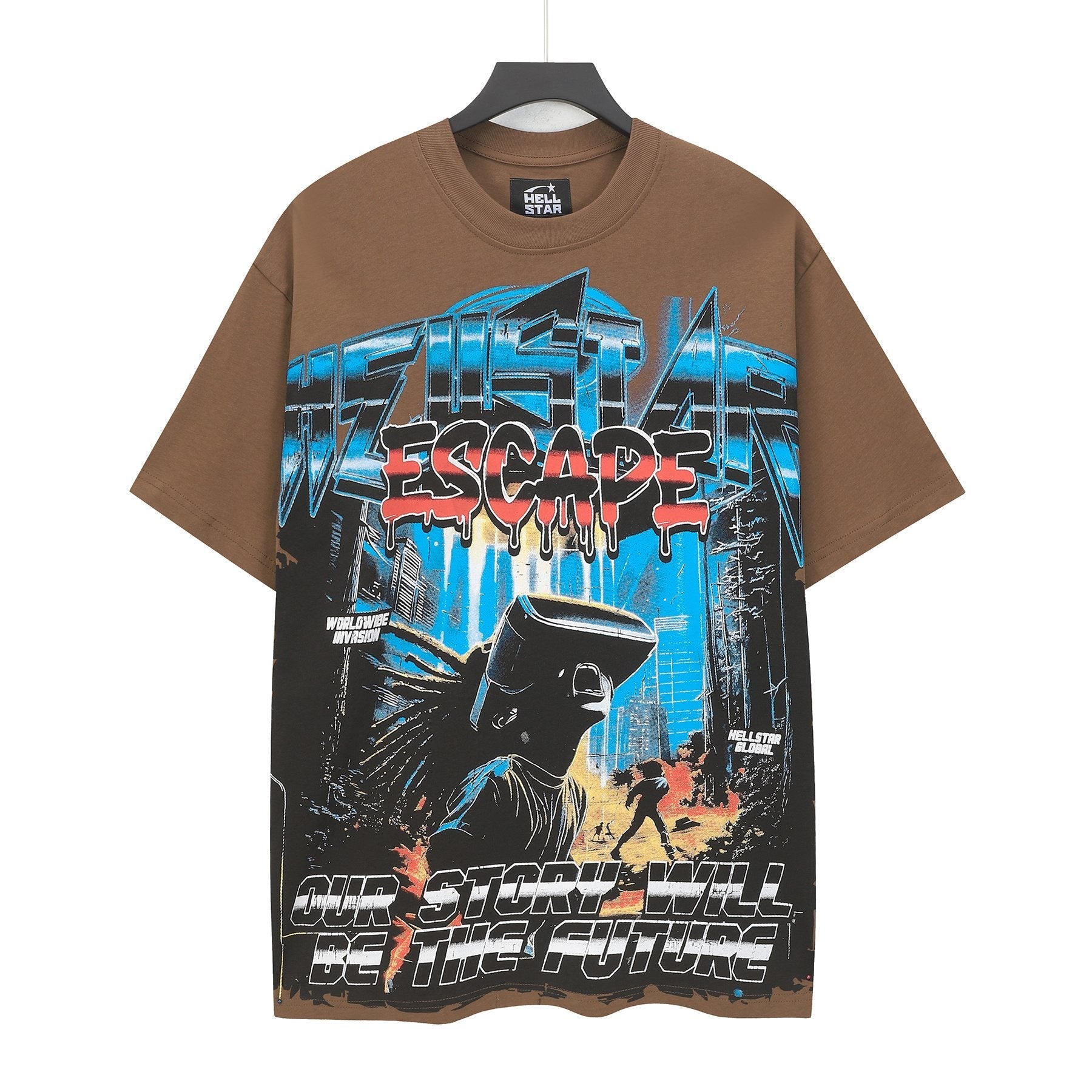 HS Path to Paradise Brown Graphic T-Shirt ¡ª front
