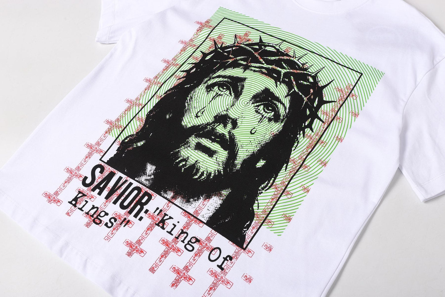 HS Savior King of Kings Graphic T-Shirt ¡ª detail
