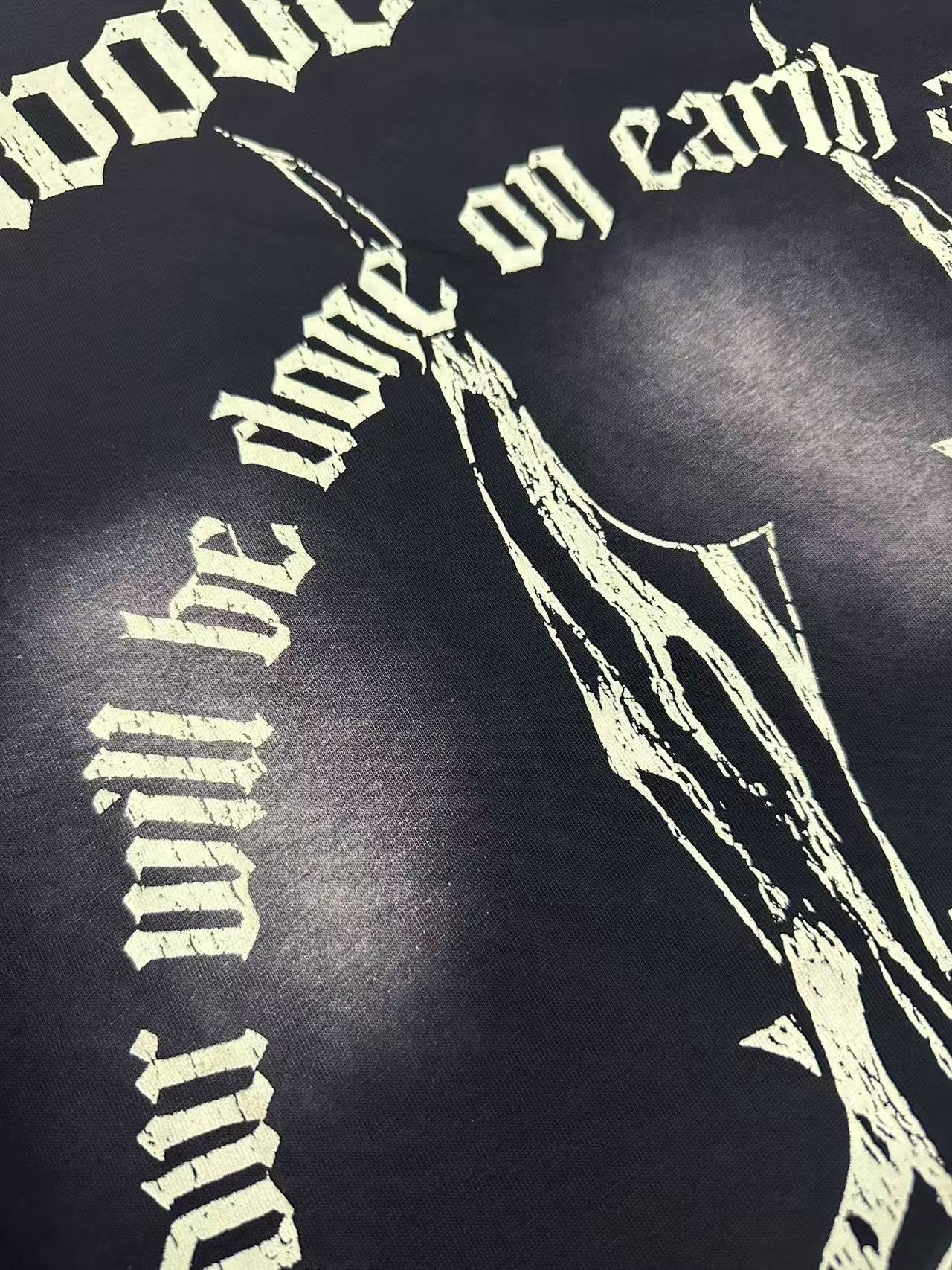 HS Distressed Emblem Graphic T-Shirt ¡ª detail