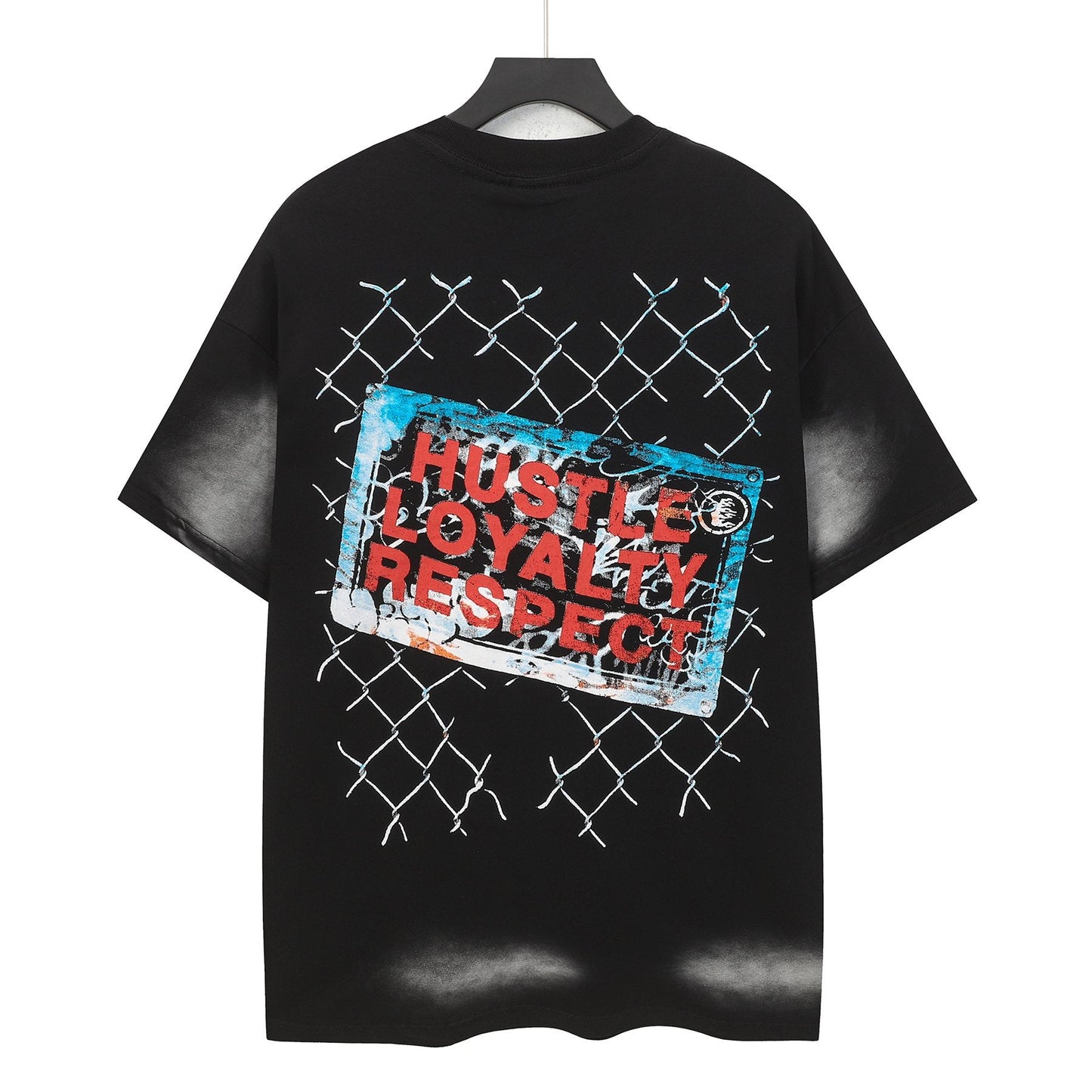 HS Hustle Loyalty Respect Graphic T-Shirt ¡ª back