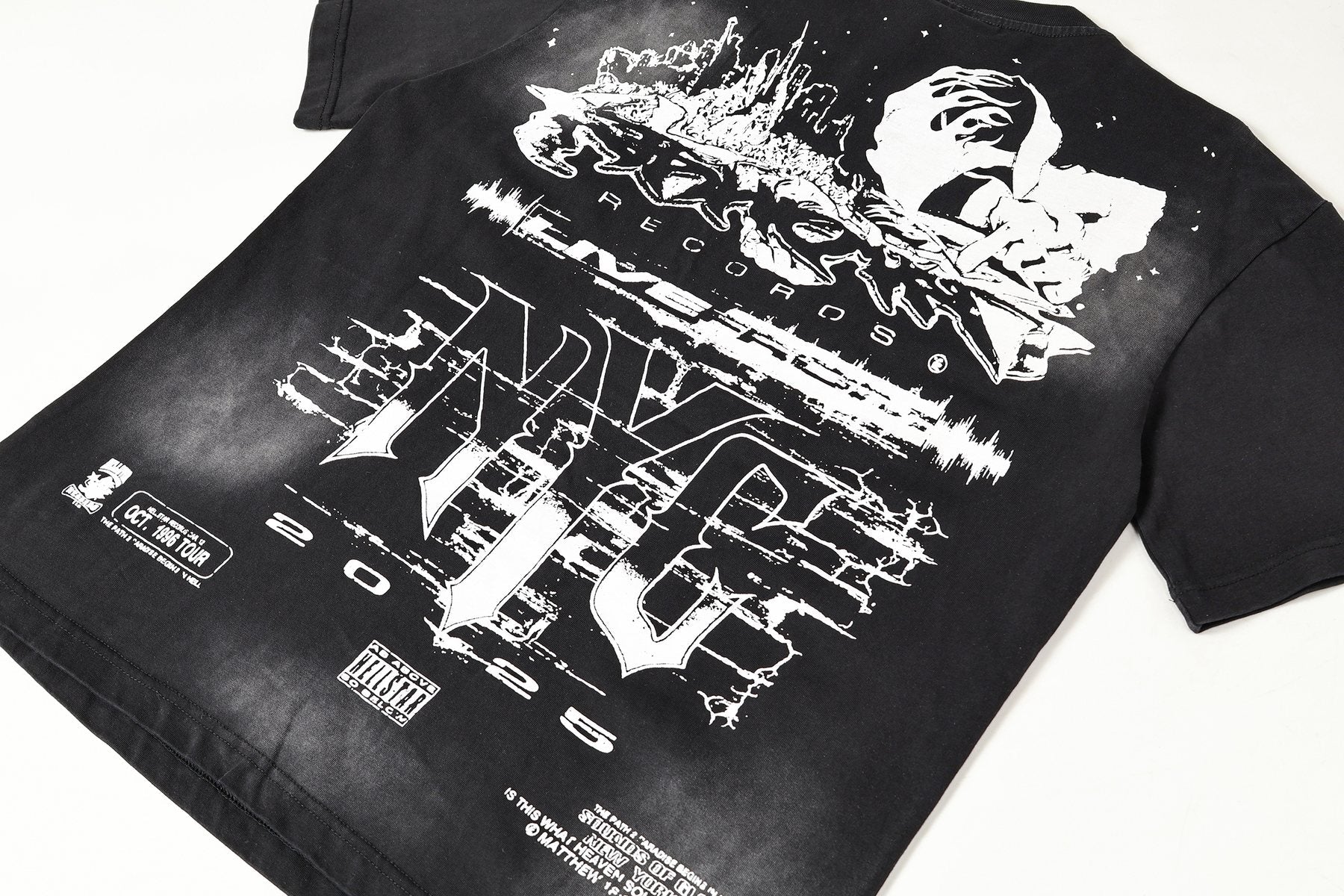 HS NYC Distressed Graphic Short-Sleeve T-Shirt ¡ª detail