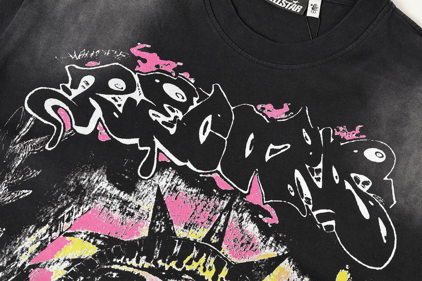 HS NYC Distressed Graphic Short-Sleeve T-Shirt ¡ª detail