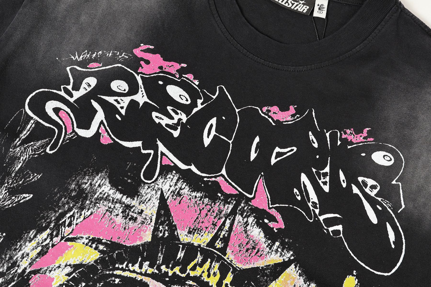 HS NYC Distressed Graphic Short-Sleeve T-Shirt ¡ª detail