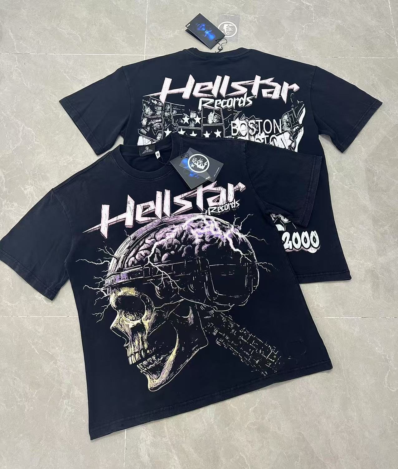 HS Skull and City Graphic Short-Sleeve T-Shirt ¡ª context
