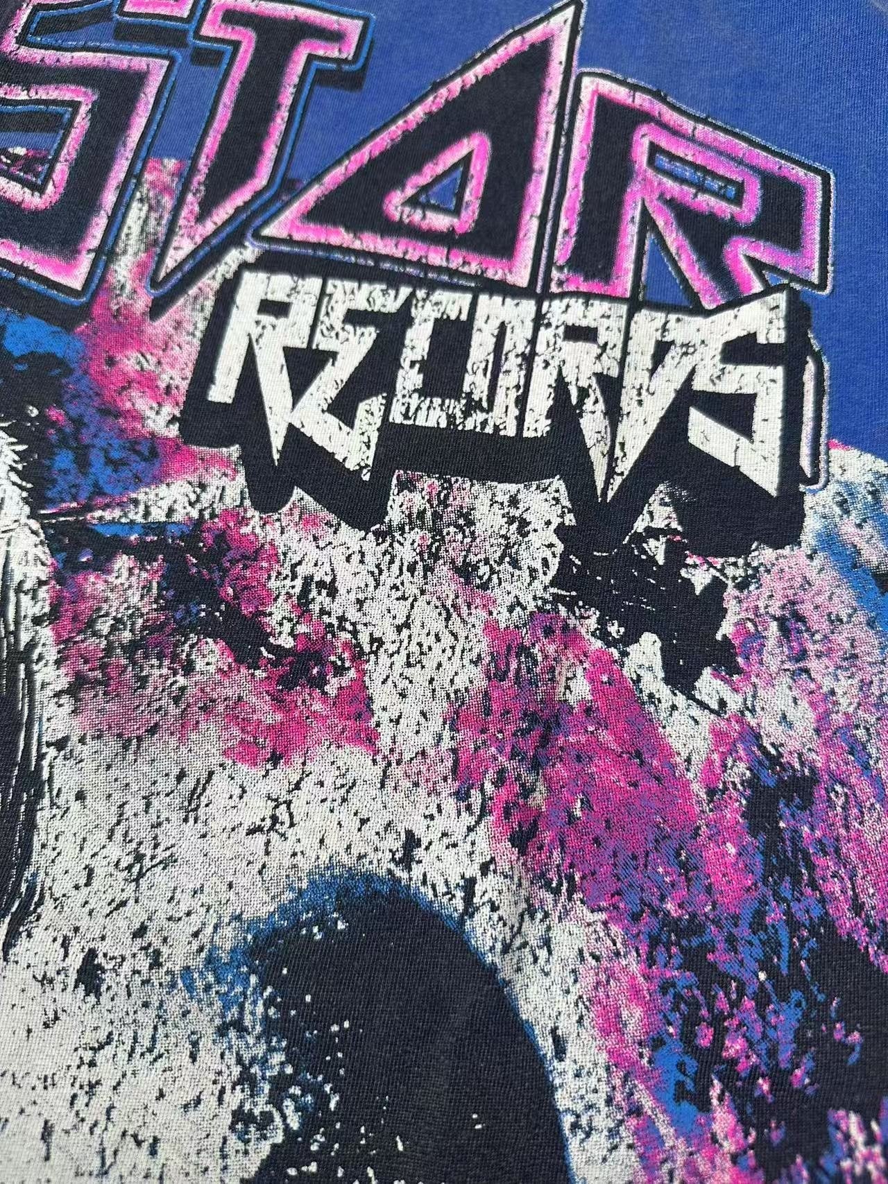 HS Futuristic Face Graphic T-Shirt ¡ª detail