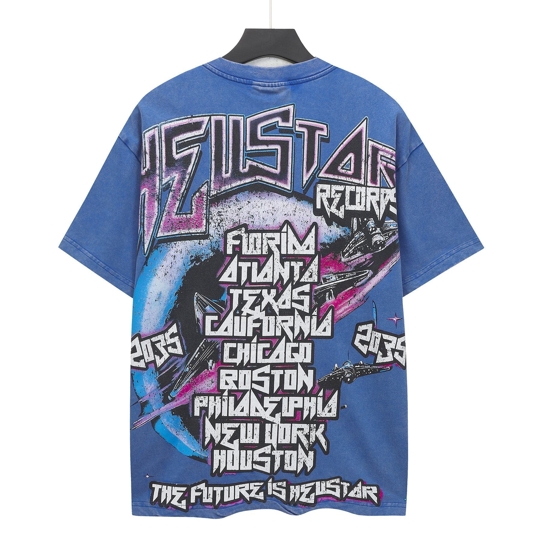 HS Futuristic Face Graphic T-Shirt ¡ª back