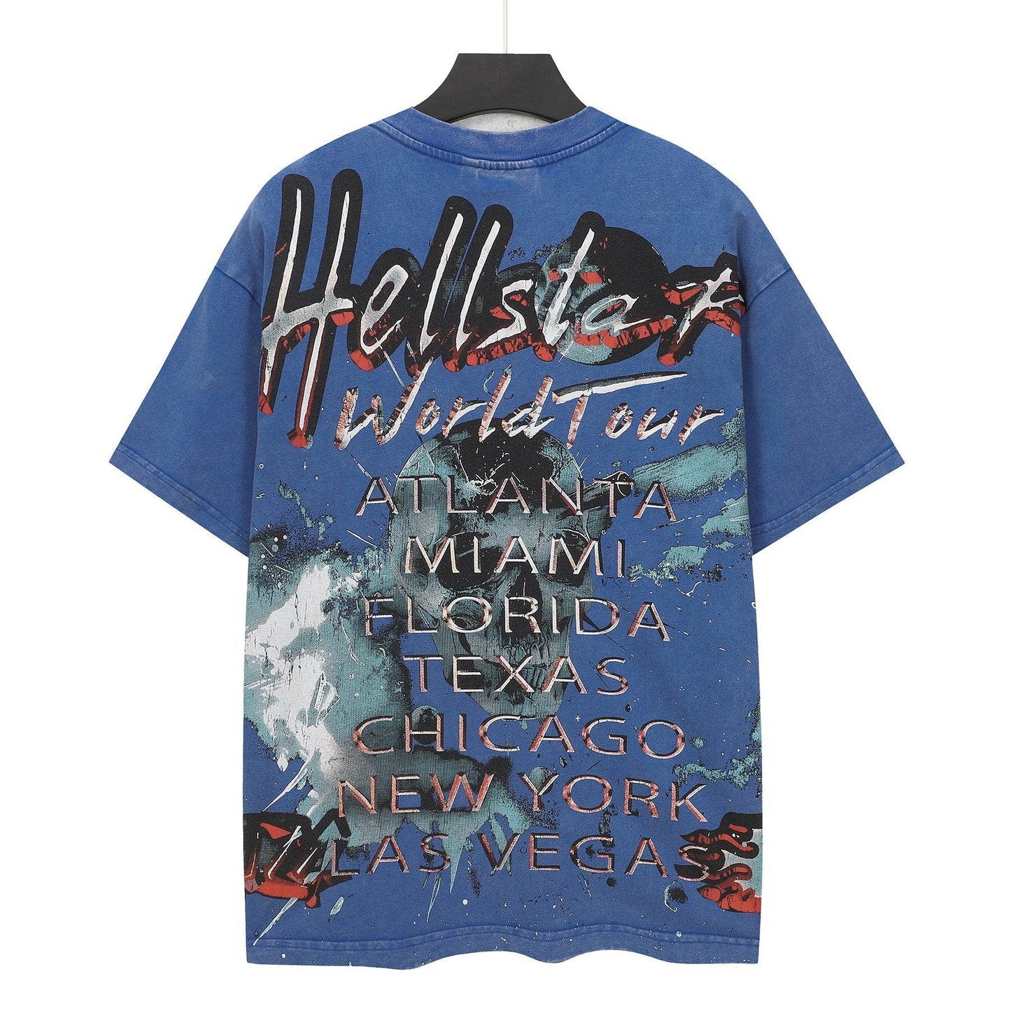HS Skull & City-List Graphic T-Shirt ¡ª back