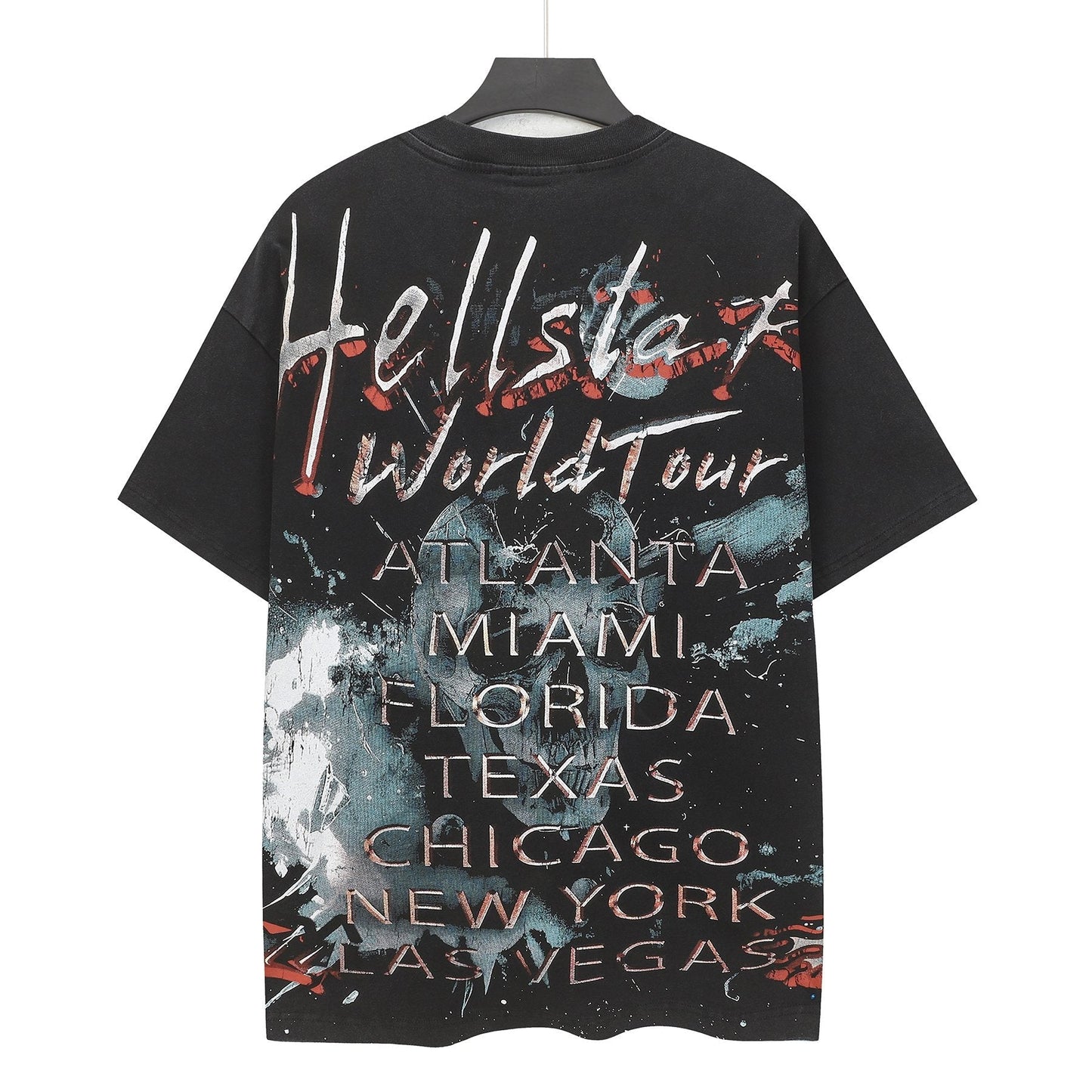 HS Skull & City-List Graphic T-Shirt ¡ª back