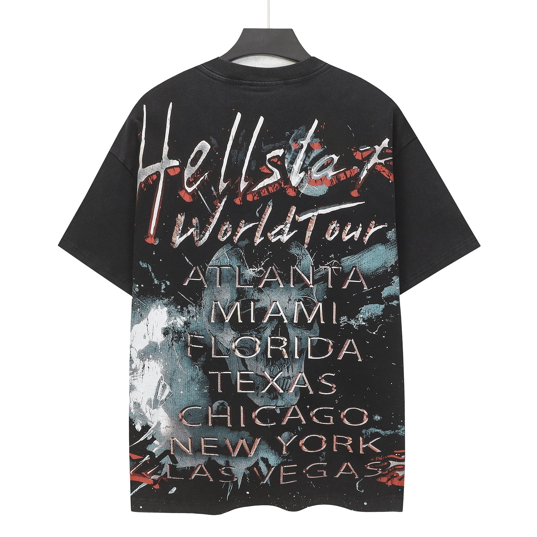 HS Skull & City-List Graphic T-Shirt ¡ª back
