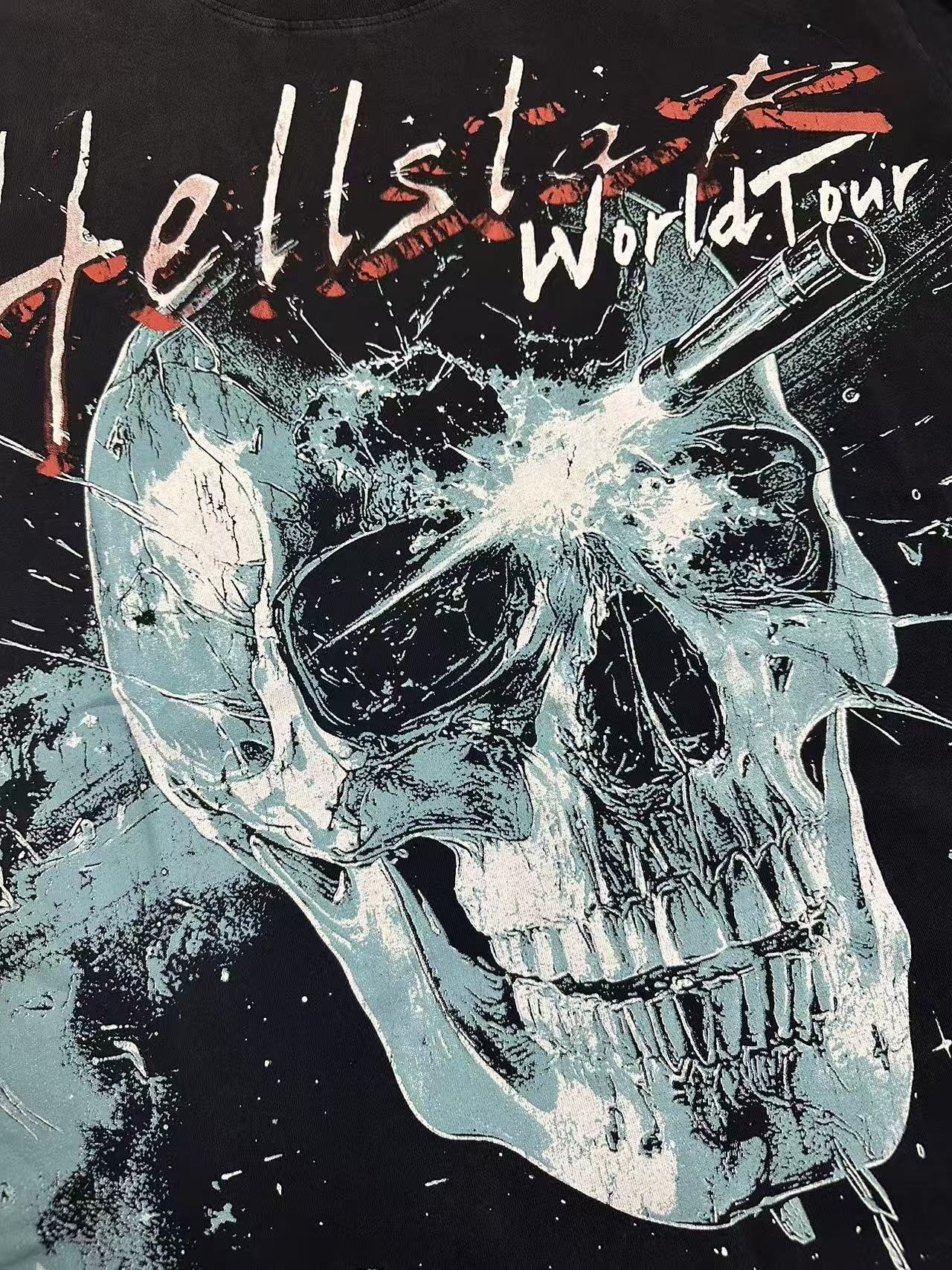 HS Skull & City-List Graphic T-Shirt ¡ª detail