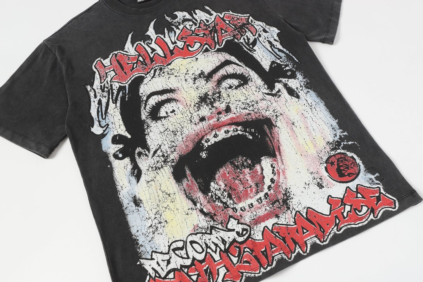 HS Distressed Graphic Short-Sleeve T-Shirt ¡ª detail