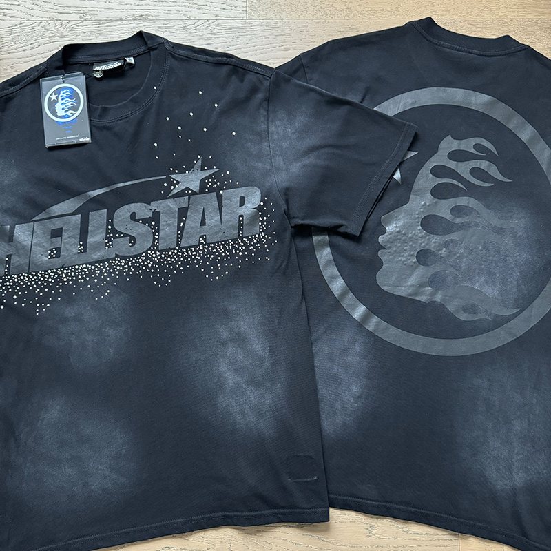 HS Washed Black Rhinestone Graphic T-Shirt ¡ª comparison