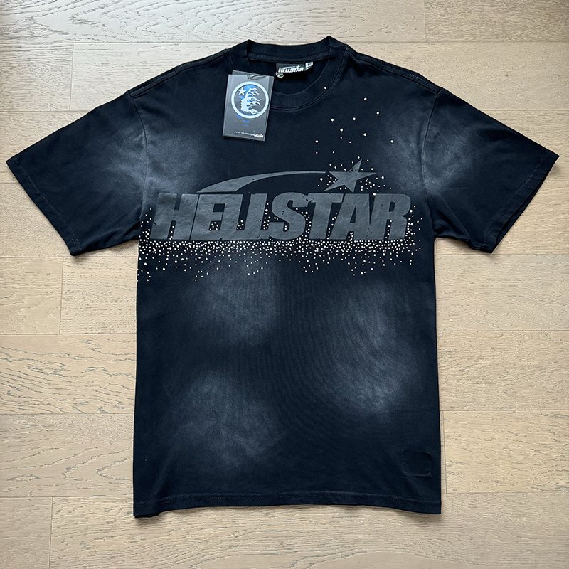 HS Washed Black Rhinestone Graphic T-Shirt ¡ª hero