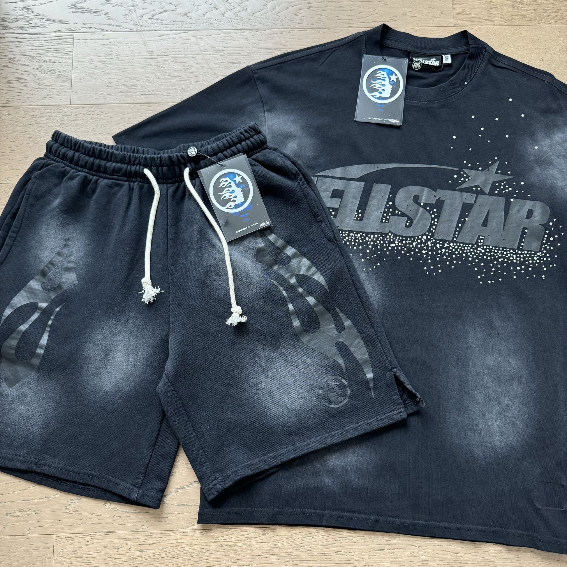 HS Tonal Wordmark T-Shirt and Shorts Set ¡ª front