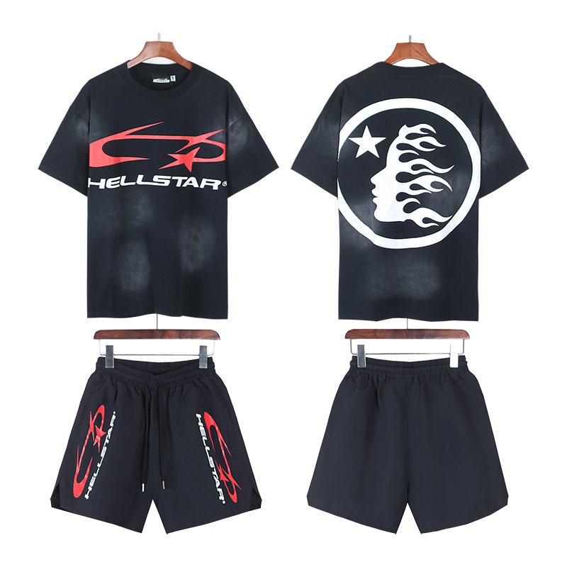 HS Red Logo T-Shirt and Shorts Set ¡ª comparison