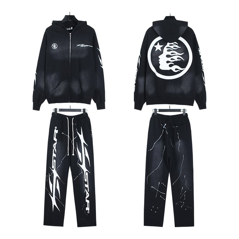 HS Circle Back Zip Hoodie and Pants Set ¡ª front