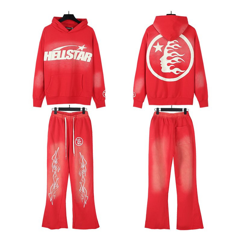 HS Flame Circle Hoodie & Pants Set ¡ª front