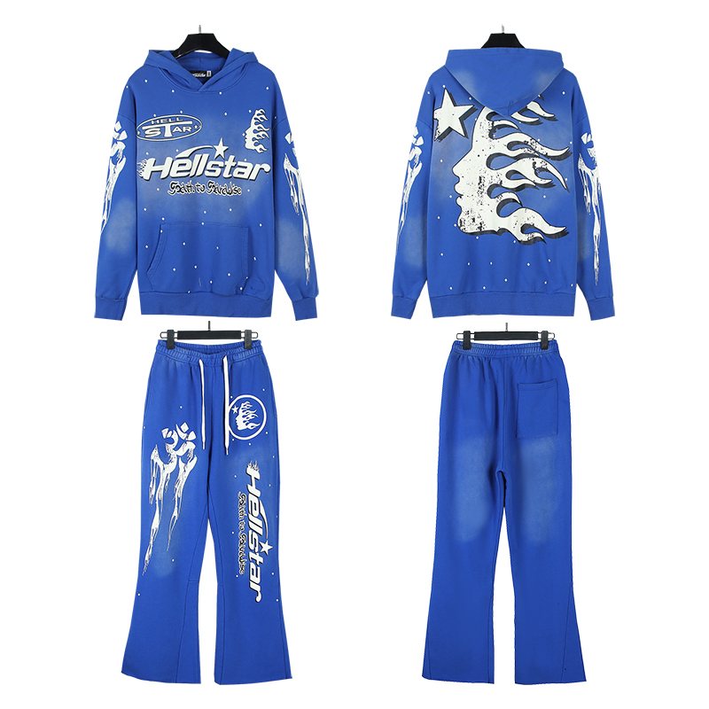HS Flame Circle Hoodie & Pants Set ¡ª front