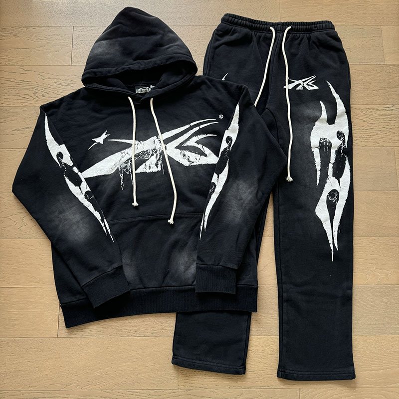 HS Star Claw Graphic Hoodie & Pants Set ¡ª front
