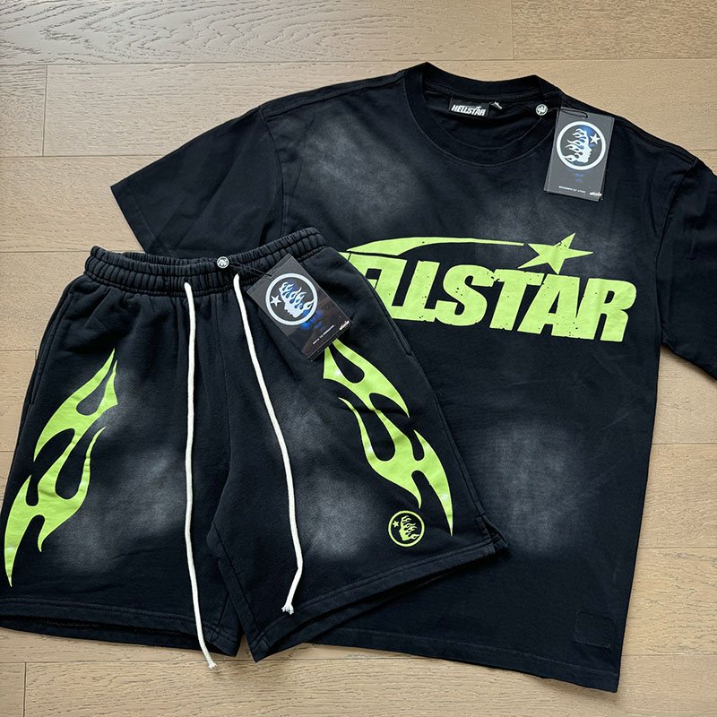 HS Angular Star Logo T-Shirt & Shorts Set ¡ª front