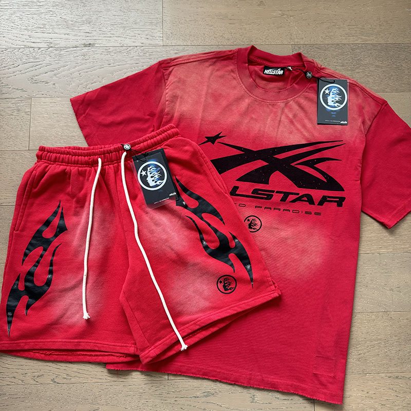 HS Angular Star Logo T-Shirt & Shorts Set ¡ª front