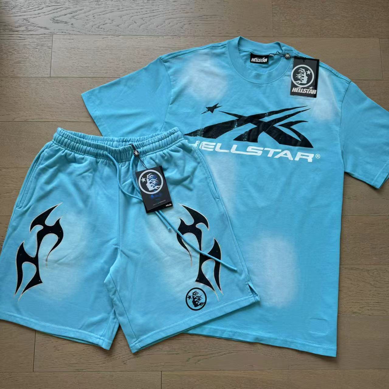 HS Angular Star Logo T-Shirt & Shorts Set ¡ª front