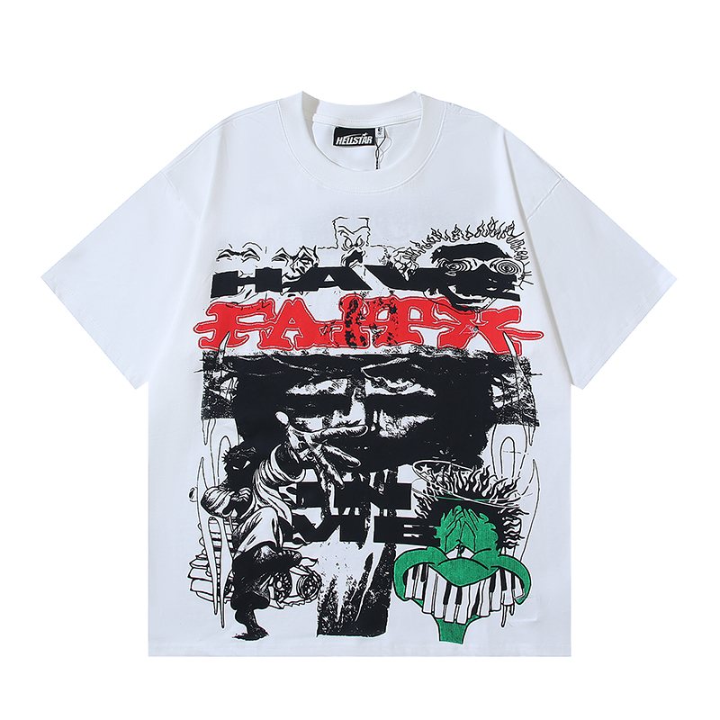 HS White Front & Back Graphic T-Shirt ¡ª front