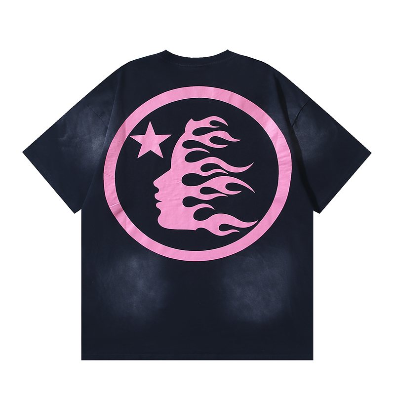 HS Pink Rhinestone Graphic Black T-Shirt ¡ª back