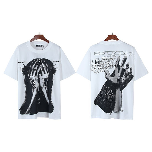 HS White Front & Back Graphic Short-Sleeve T-Shirt ¡ª hero