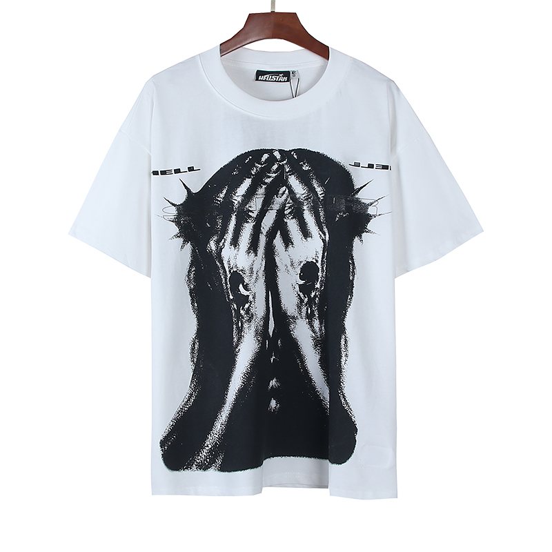 HS White Front & Back Graphic Short-Sleeve T-Shirt ¡ª front