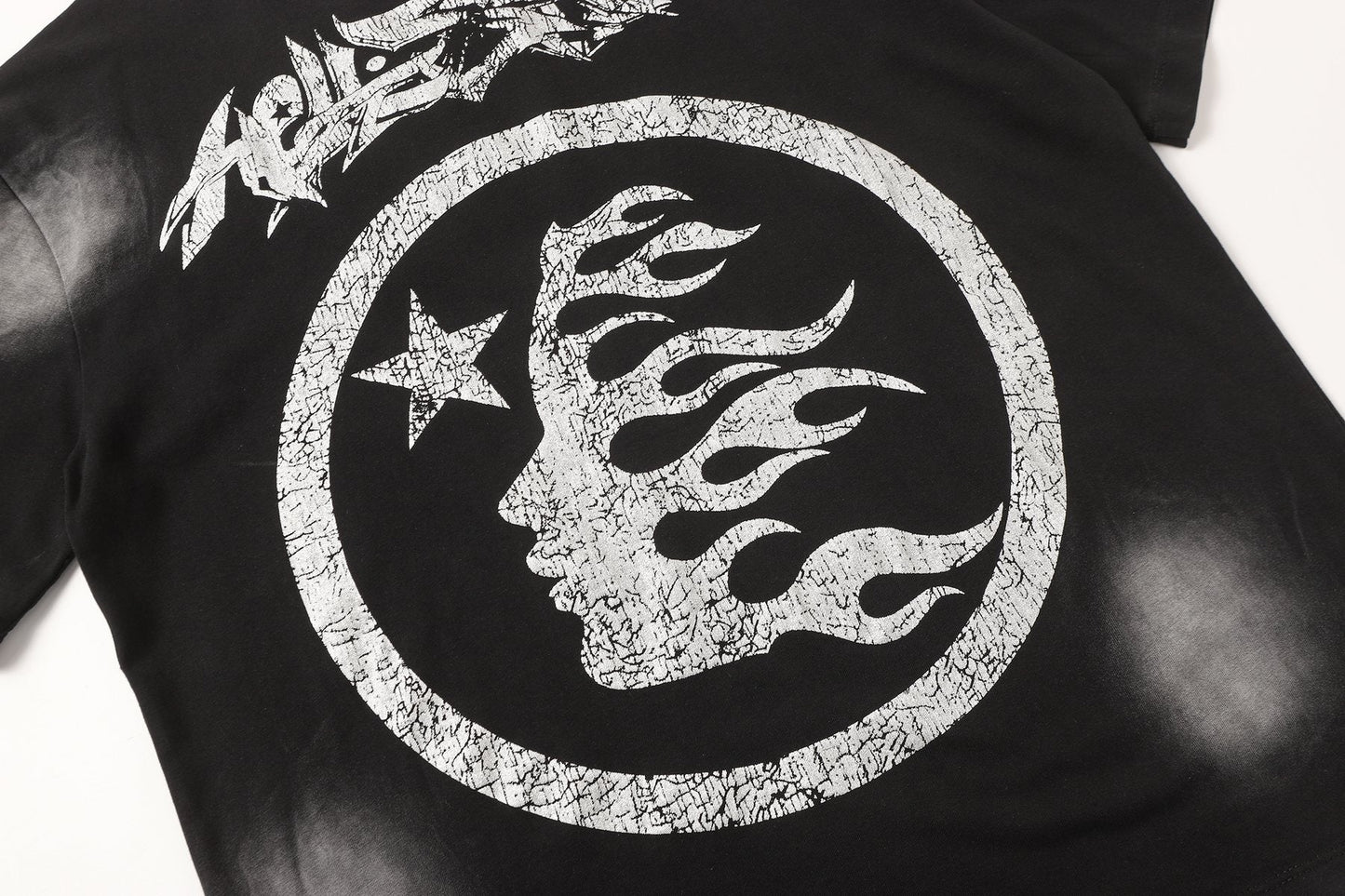 HS Distressed Silver Graphic T-Shirt ¡ª detail