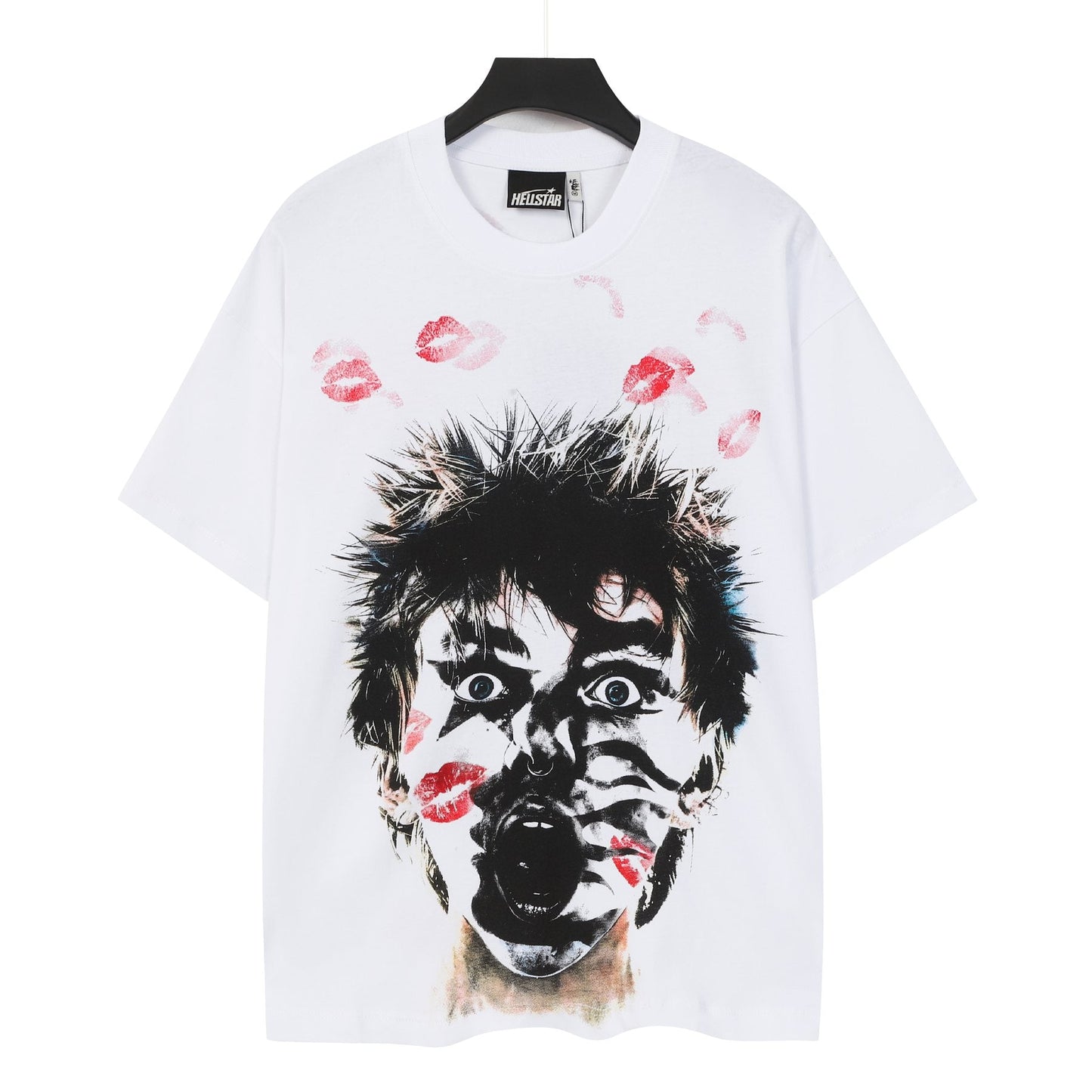 HS Face & Lipstick Graphic Short-Sleeve T-Shirt ¡ª front
