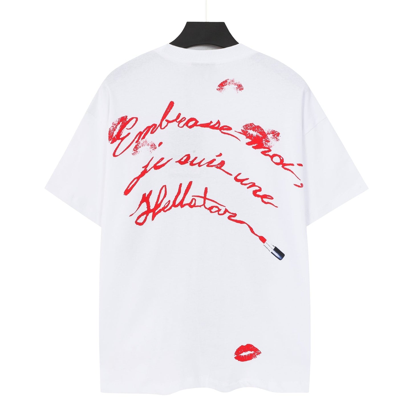 HS Face & Lipstick Graphic Short-Sleeve T-Shirt ¡ª back