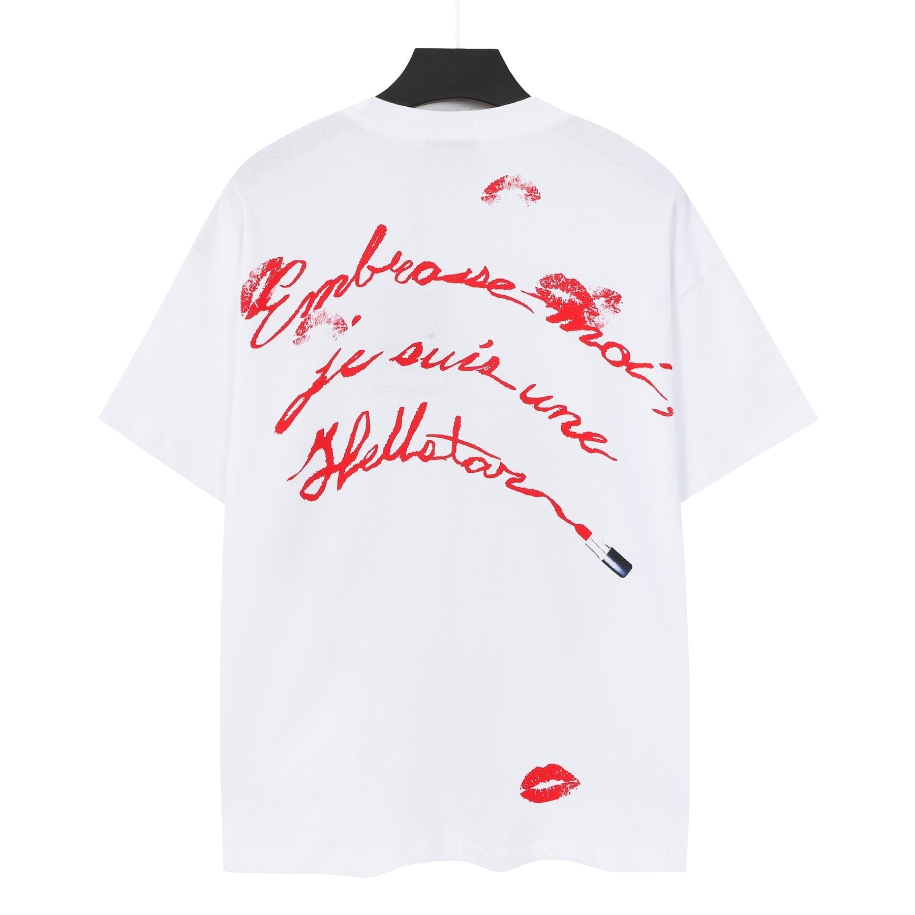 HS Face & Lipstick Graphic Short-Sleeve T-Shirt ¡ª back