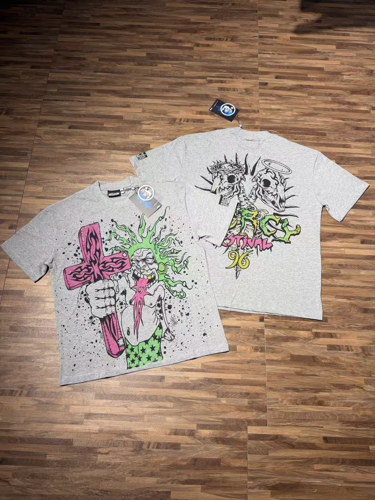 HS Front & Back Graphic T-Shirt - Heather Gray ¡ª context