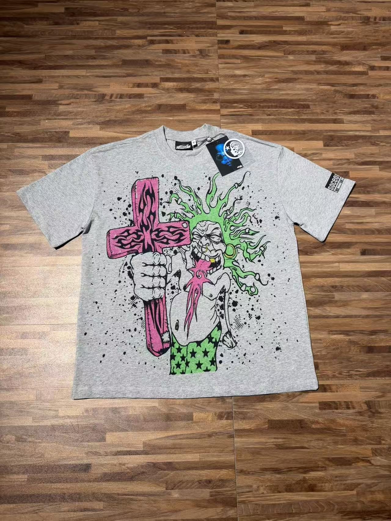 HS Front & Back Graphic T-Shirt - Heather Gray ¡ª front