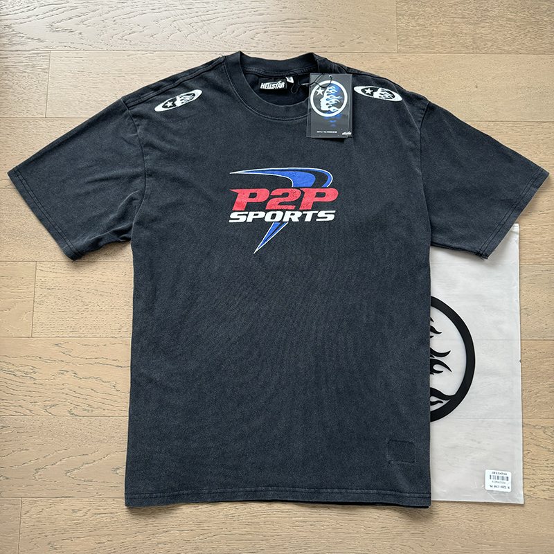 HS P2P Sports Washed Black Graphic T-Shirt ¡ª context