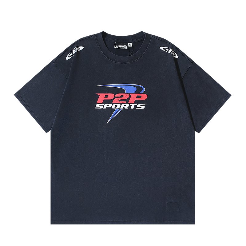 HS P2P Sports Washed Black Graphic T-Shirt ¡ª hero