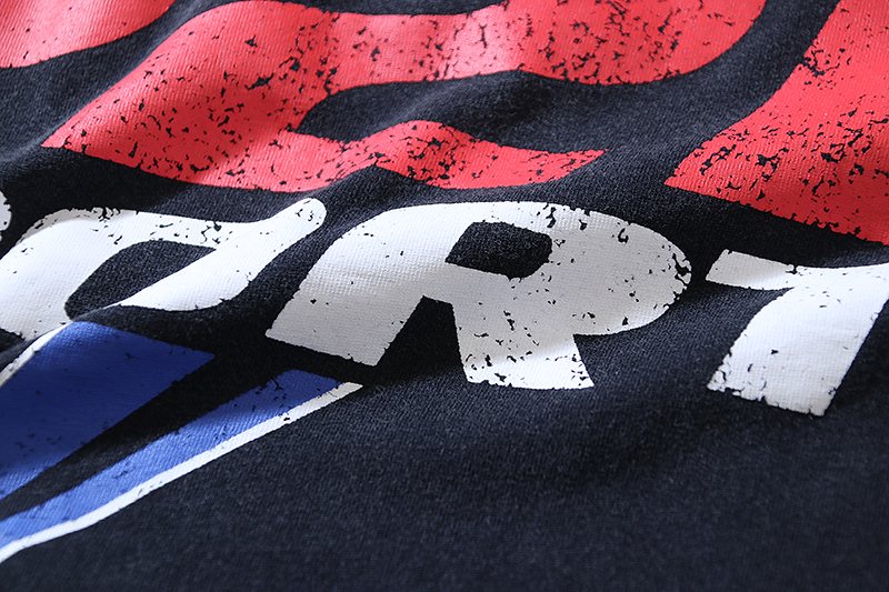HS P2P Sports Washed Black Graphic T-Shirt ¡ª detail