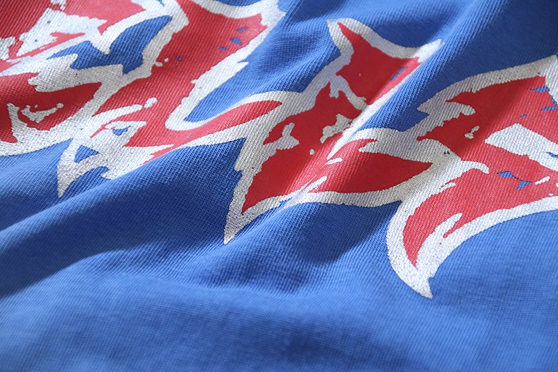 HS Washed Blue Graphic T-Shirt ¡ª detail