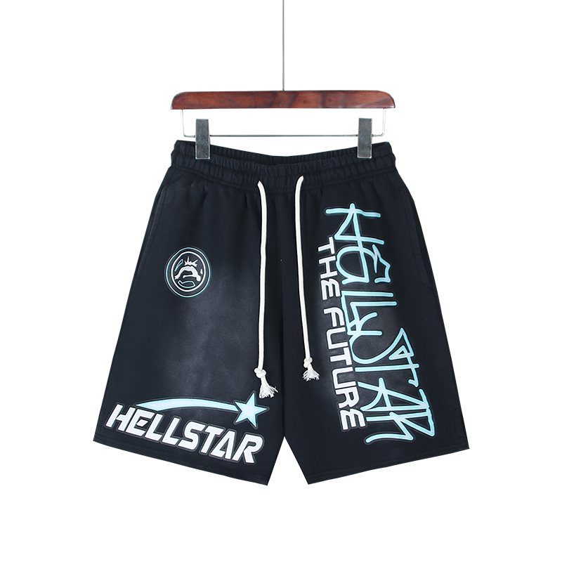 HS The Future Graphic Shorts - Washed Black ¡ª front