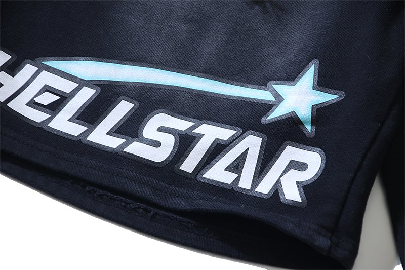 HS The Future Graphic Shorts - Washed Black ¡ª detail